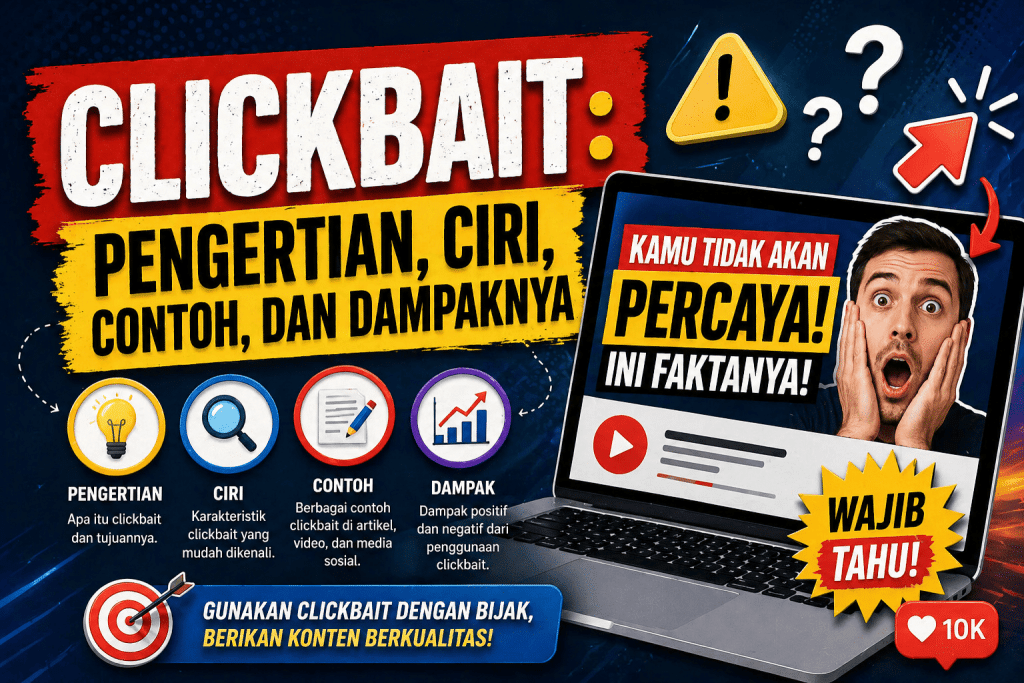 Clickbait Adalah: Pengertian, Ciri, Contoh, dan Dampaknya