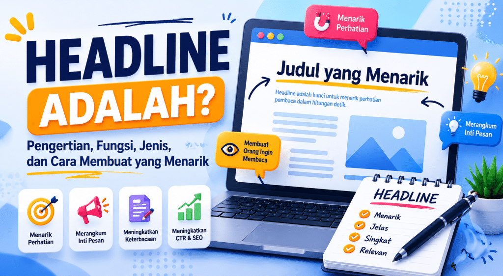 Headline: Pengertian, Fungsi, Jenis, dan Contohnya
