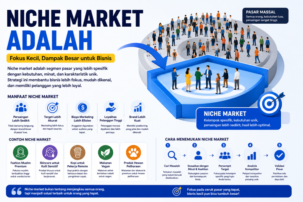 Niche Market: Pengertian, Contoh, dan Cara Menentukannya